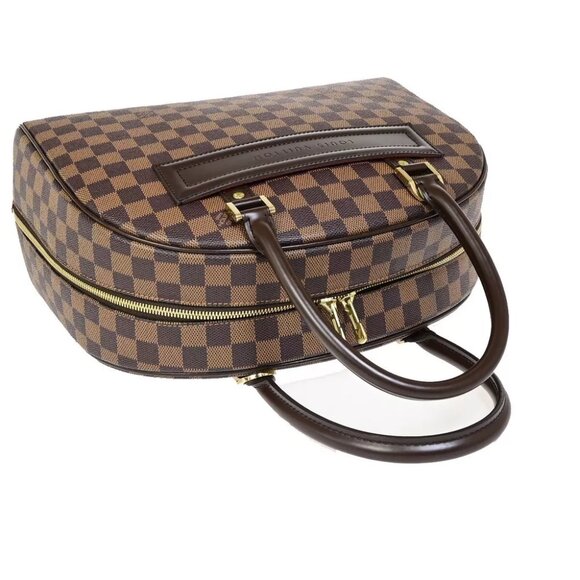 LOUIS VUITTON Nolita Hand Bag Damier Ebene Leather Brown France N41455 45FA611 - Picture 5 of 15